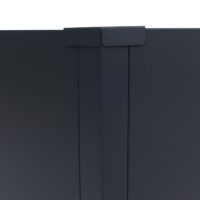 3er Set Metall Hochbeete anthrazit für Garten 77x264x100 cm