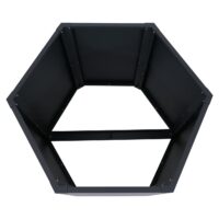 3er Set Metall Hochbeete anthrazit für Garten 77x264x100 cm