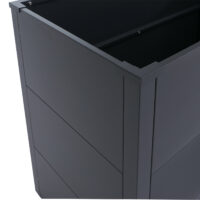 3er Set Metall Hochbeet anthrazit Pflanzbeet für Gemüse und Blumen