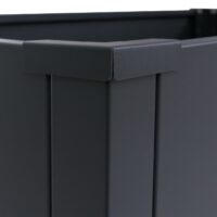 Metall Hochbeet anthrazit 77x100x50 cm Pflanzbeet Garten Stahl