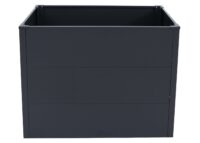 Metall Hochbeet anthrazit 77x100x50 cm Pflanzbeet Garten Stahl