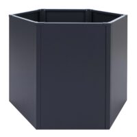 Metall Hochbeet anthrazit 77x100x88 cm Pflanzbeet Garten