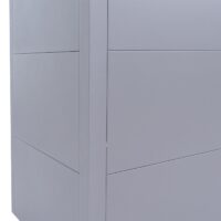 Metall Hochbeet grau 77x100x50 cm Pflanzkübel Garten Stahl