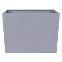 Metall Hochbeet grau 77x100x50 cm Pflanzkübel Garten Stahl