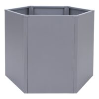 Metall Hochbeet grau 77x100x88 cm wetterfester Pflanzkasten