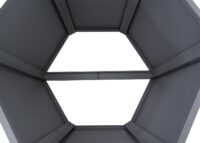 Metall Hochbeet grau 77x100x88 cm wetterfester Pflanzkasten