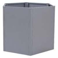 Metall Hochbeet grau 77x100x88 cm wetterfester Pflanzkasten