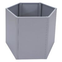 Metall Hochbeet grau 77x100x88 cm wetterfester Pflanzkasten