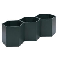 3er Set Metall Hochbeet grün Pflanzkübel Gemüsebeet 264 cm