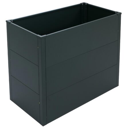 Metall Hochbeet grün 77x100x50 cm Pflanzkübel für Garten