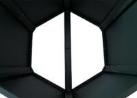 Metall Hochbeet grün 77x100x88 cm Pflanzkübel Garten