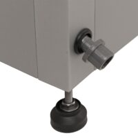 Metall Hochbeet grau 91x101x51 cm mit Stauraum robust