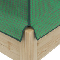 Hochbeet mit integriertem Gewächshaus, 86x60x165 cm, Farbe Natur/Grün.