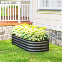 Hochbeet modular ohne Boden für Garten und Balkon 150x62x30cm