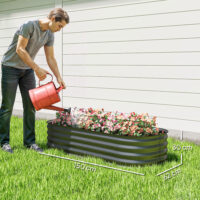 Hochbeet modular ohne Boden für Garten und Balkon 150x62x30cm