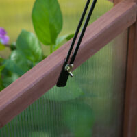 Hochbeet Pflanzkasten 90x50x93 cm aus Tannenholz, Farbe Braun.