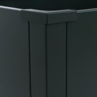 3er Set Metall Hochbeete grün als Pflanzkübel für Garten