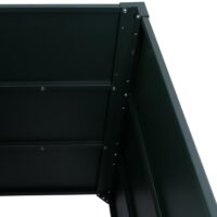 3er Set Metall Hochbeete grün als Pflanzkübel für Garten