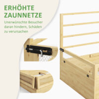 Hochbeet Pflanzkasten mit Spalier wetterfest für Garten
