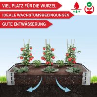 Robustes Stahl-Hochbeet in Größe M für langlebige Nutzung.