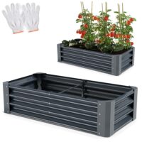 Stahlhochbeet für Garten oder Terrasse in Größe S.