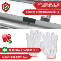 Extra großes Hochbeet aus Stahl für optimale Pflanzmöglichkeiten.