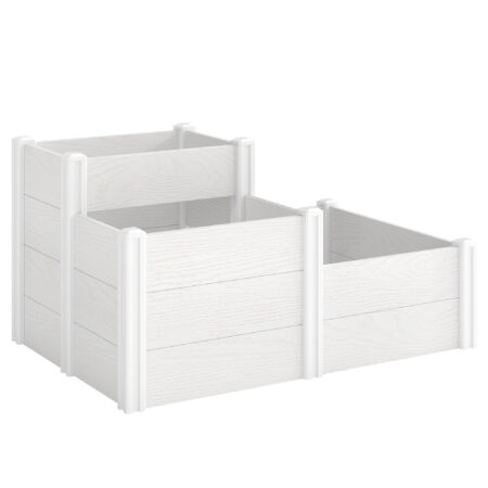 Hochbeet 3-stufig stapelbar für Garten und Balkon Kunststoff