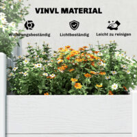 Hochbeet 3-stufig stapelbar für Garten und Balkon Kunststoff
