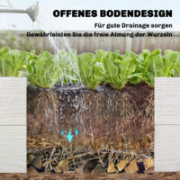 Hochbeet 3-stufig stapelbar für Garten und Balkon Kunststoff