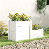 Hochbeet 3-stufig stapelbar für Garten und Balkon Kunststoff