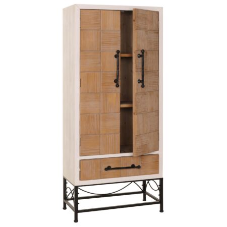 Hochschrank Bücherschrank mit Türen und Schublade 167x72x41cm