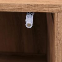 Hochschrank Highboard Türen Staufächer Schubladen 138x79x40cm natur