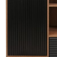 Hochschrank Highboard Türen Staufächer Schubladen 138x79x40cm natur