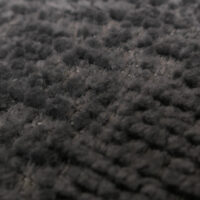 Hocker mit Polster Fusshocker Ottomane Chenille grau