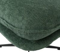 Hocker mit Polster Fusshocker Ottomane Chenille grün