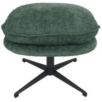 Hocker mit Polster Fusshocker Ottomane Chenille grün