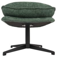 Hocker mit Polster Fusshocker Ottomane Chenille grün