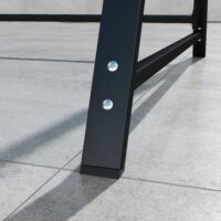 Hollywoodschaukel 2-Sitzer mit verstellbarem Sonnendach schwarz