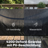 Hollywoodschaukel Abdeckung für 2-Sitzer Gartenschaukel wasserdicht UV-beständig