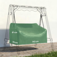 Hollywoodschaukel Abdeckung für 2-Sitzer Gartenschaukel wasserdicht UV-beständig