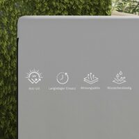 Hollywoodschaukel Abdeckung Schutzhülle wetterfest für Gartenmöbel 215x155x150cm grau