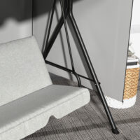 Hollywoodschaukel Abdeckung Schutzhülle wetterfest für Gartenmöbel 215x155x150cm grau