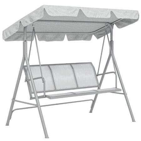 Hollywoodschaukel 3-Sitzer mit Sonnendach für Garten und Terrasse