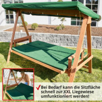 Hollywoodschaukel SolidRock ~ Liegefunktion