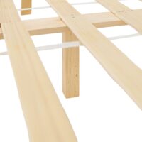 Holzbett 140x200cm Massivholz Natur