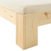 Holzbett 140x200cm Massivholz Natur