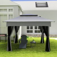 Holzkohlegrill BBQ Grill mit Drehspiess und verstellbarem Rost