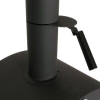 Holzkohlegrill schwarz mit integriertem Pizzaofen Grillrost und Pizzastein