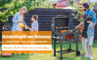 Holzkohlegrill Profi mit verstellbarer Kohleablage und Flaschenöffner 😊