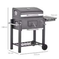 Holzkohlegrill Profi mit verstellbarer Kohleablage und Flaschenöffner 😊